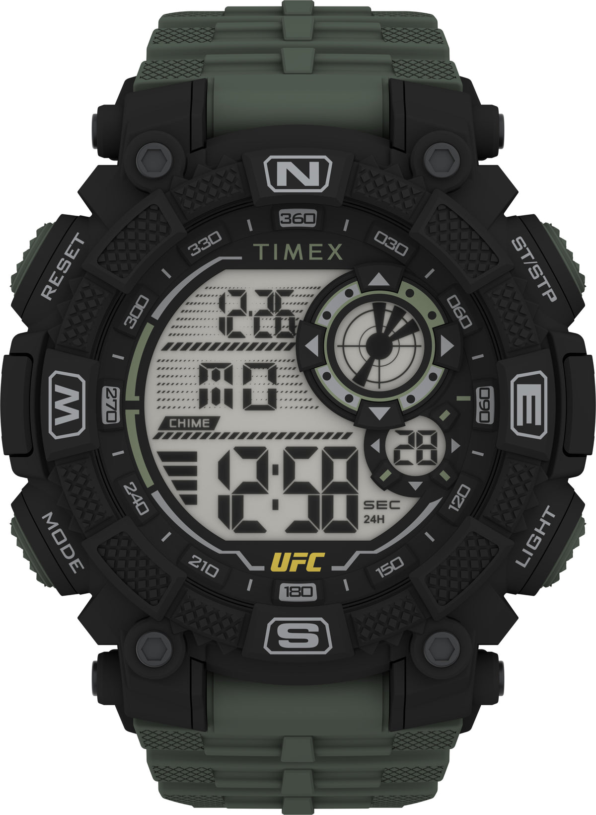 Timex x UFC Redemption Digital / Green Rubber TW5M53900