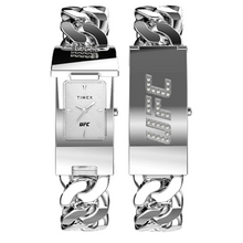 Load image into Gallery viewer, Timex x UFC Championship ID Bracelet Watch Silver TW2V55600
