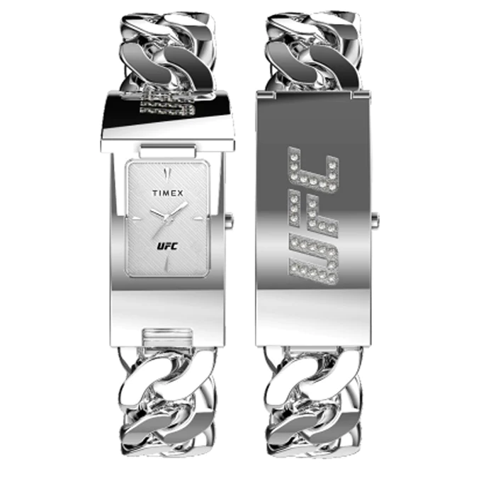 Timex x UFC Championship ID Bracelet Watch Silver TW2V55600