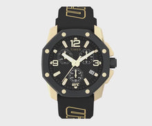 Load and play video in Gallery viewer, Timex x UFC Icon Chronograph Black Dial / Black Silicone TW2V58500
