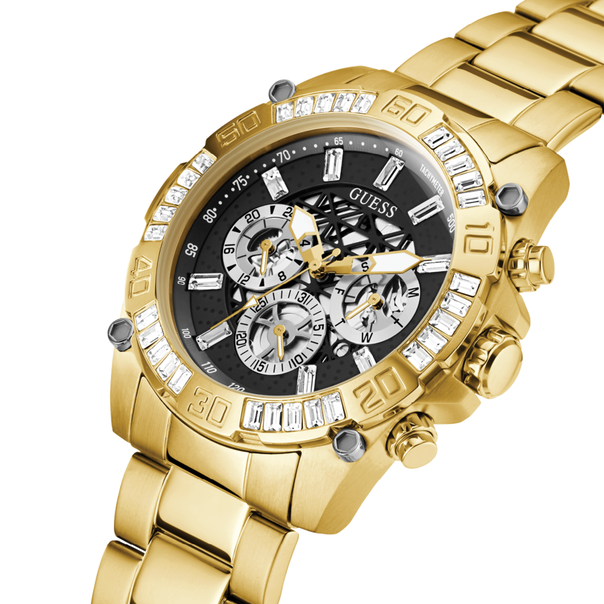GW0390G2 GUESS TROPHY Multifunction Gold Tone Gent's Watch