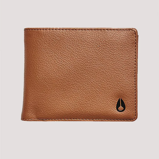 Nixon Pass Vegan Leather Coin Wallet Saddle