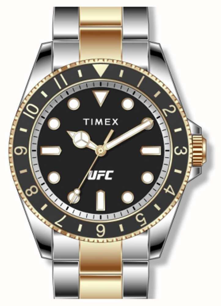 Timex x UFC Debut Black Dial / Two-Tone Stainless Steel